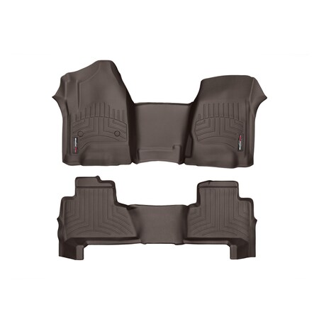 Weathertech Front and Rear Floorliners - Over The Hump, 475431-476072 475431-476072